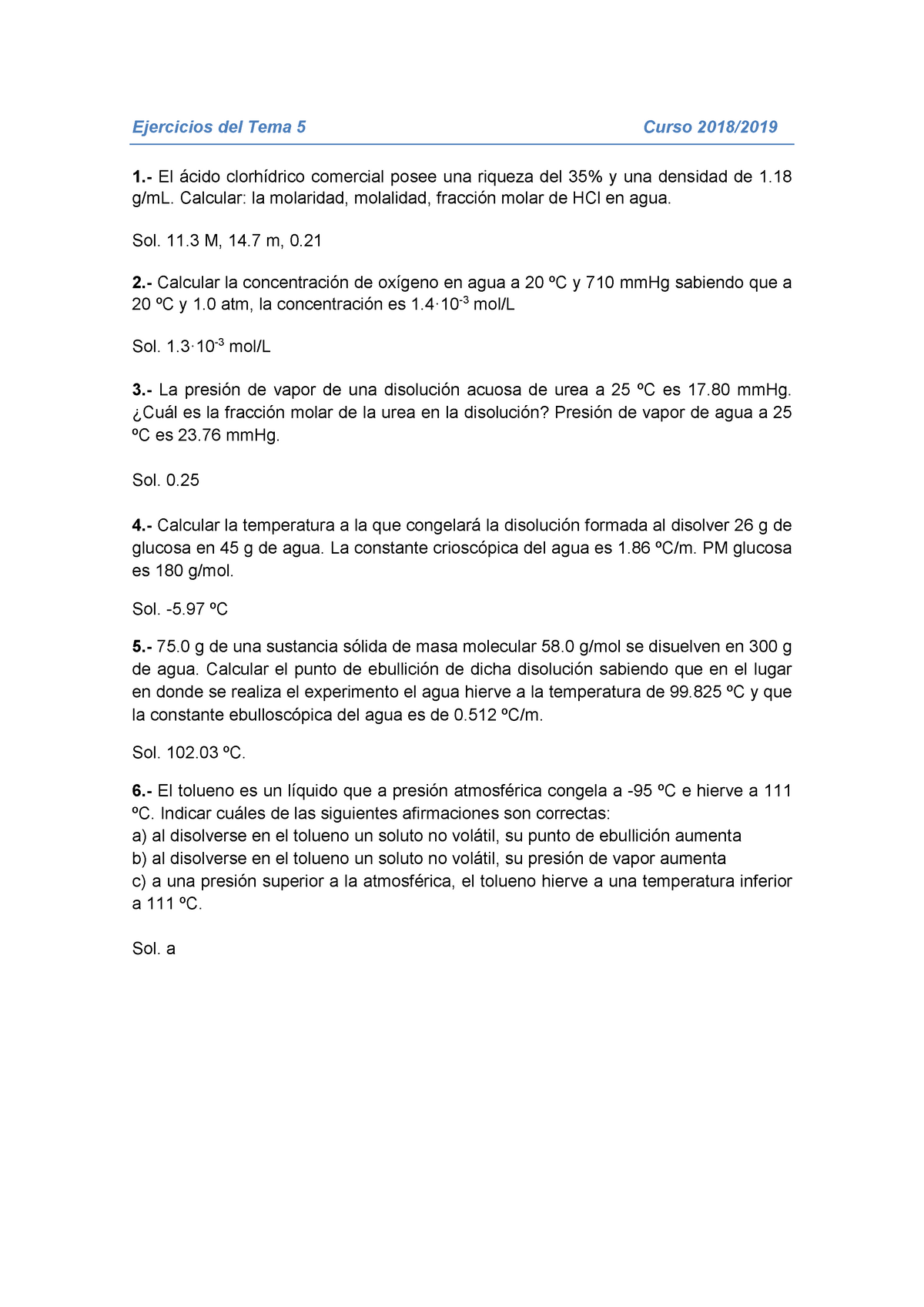 Ejercicios Tema 5 Con Soluciones Studocu