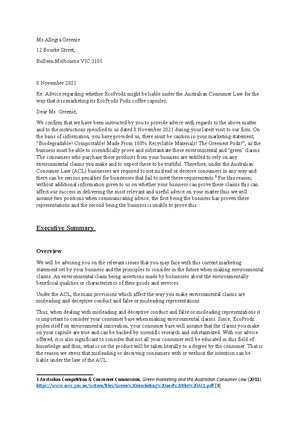 Suggested Case Note Structure - LAW10026 Legal Writing - Assignment 1 ...