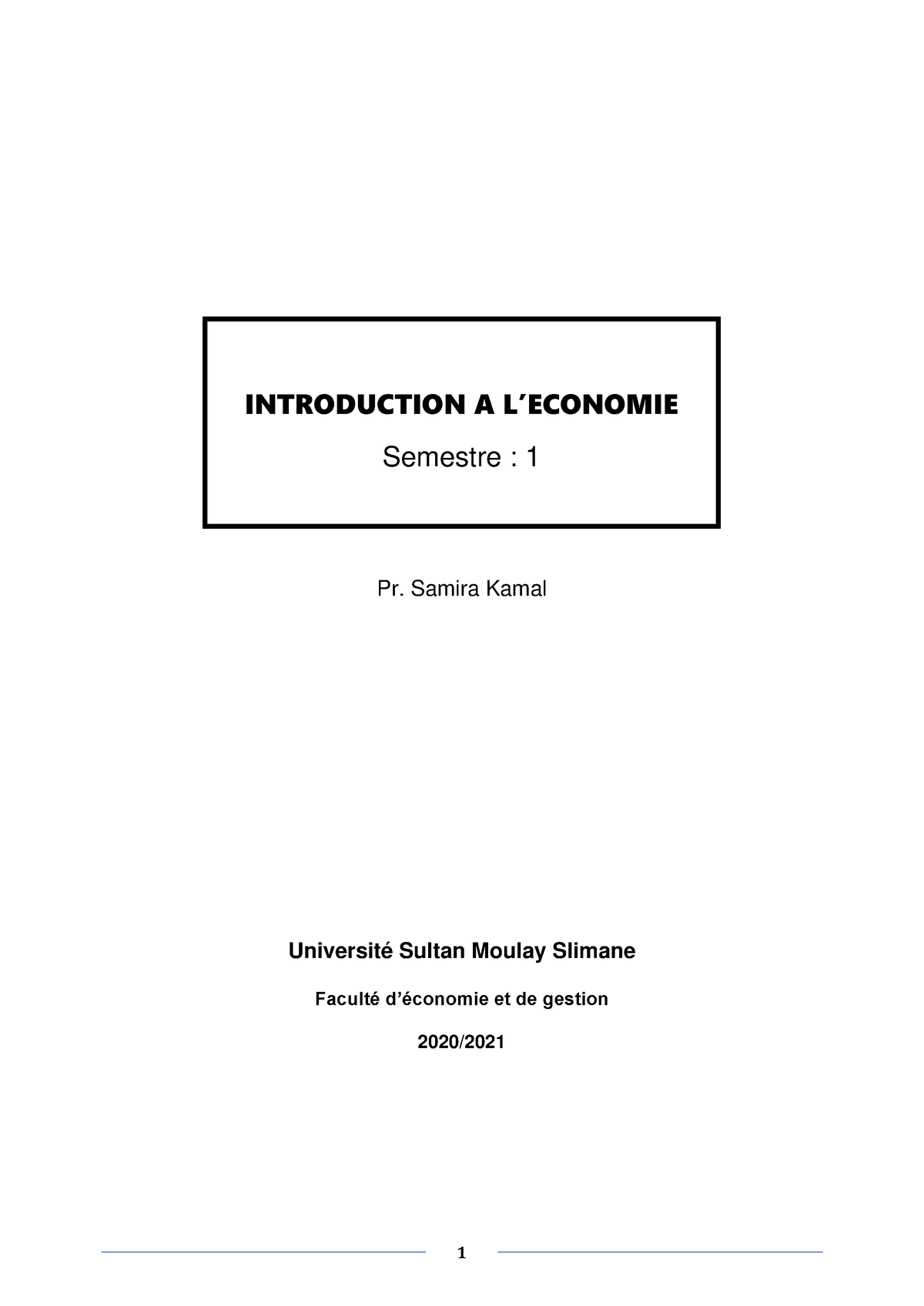 Chapitre Introductif Objet Et Methode De La Science Economique Converti ...