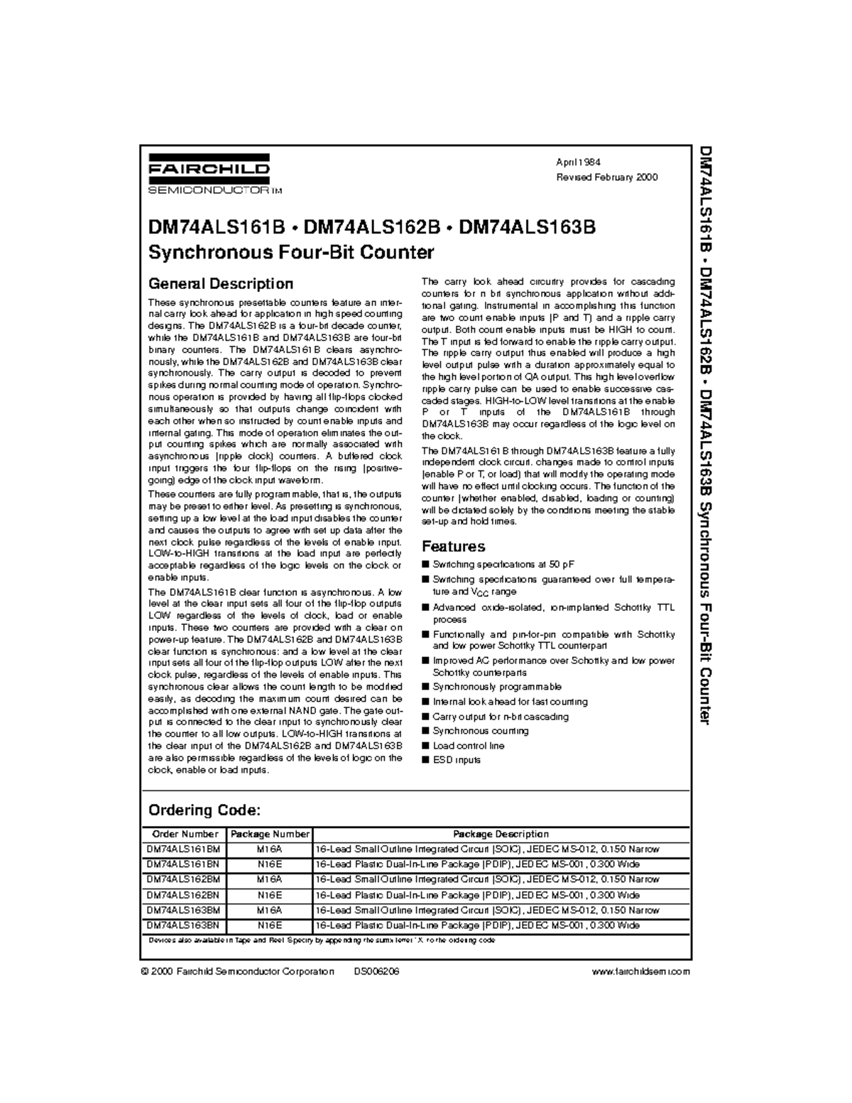 74als161-dfdsfsdf-2000-fairchild-semiconductor-corporation