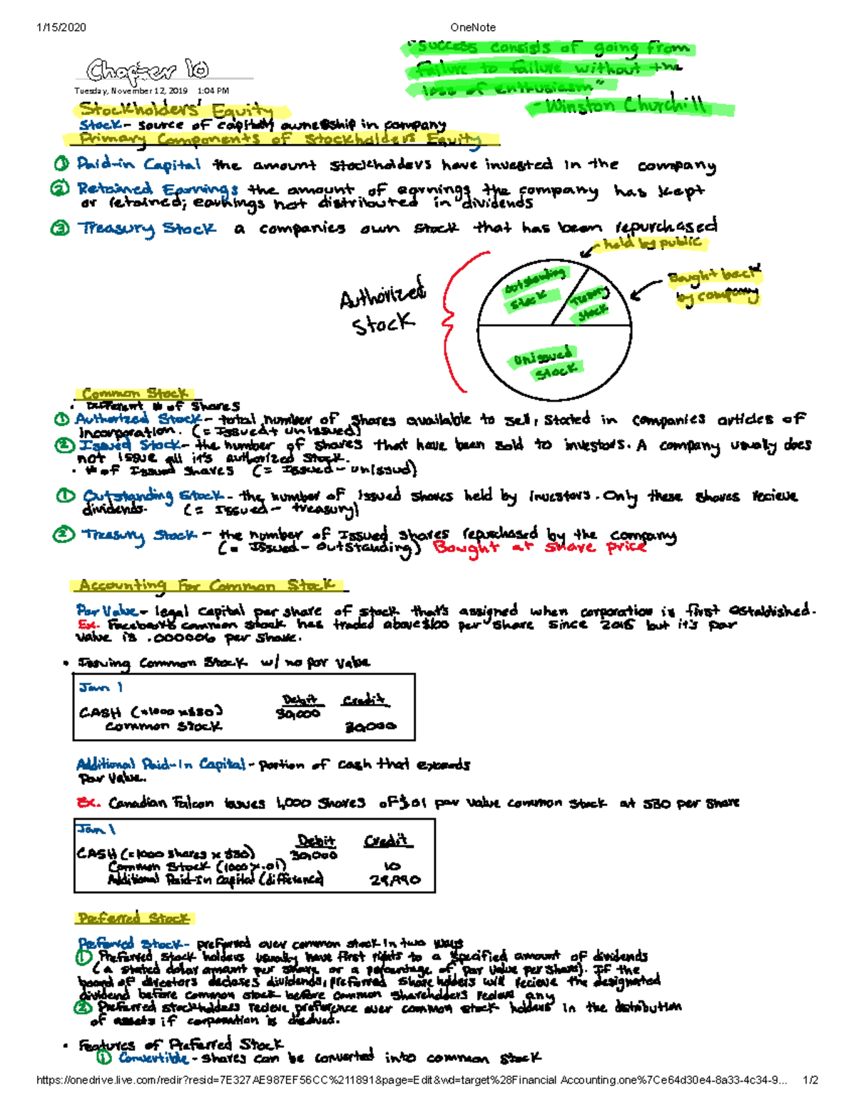 ACC 2010 Chpt 10 - Lecture Notes Chapter 10 - ACC 2010 - Warning: TT ...