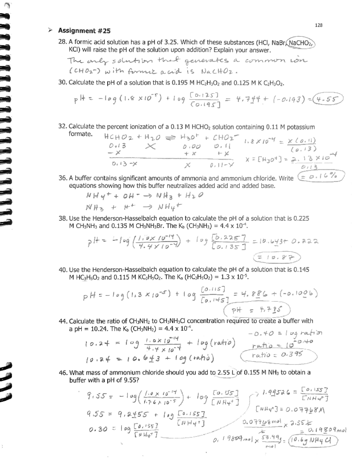 #25 Assignment (key) - L website - CHEM253 - Studocu