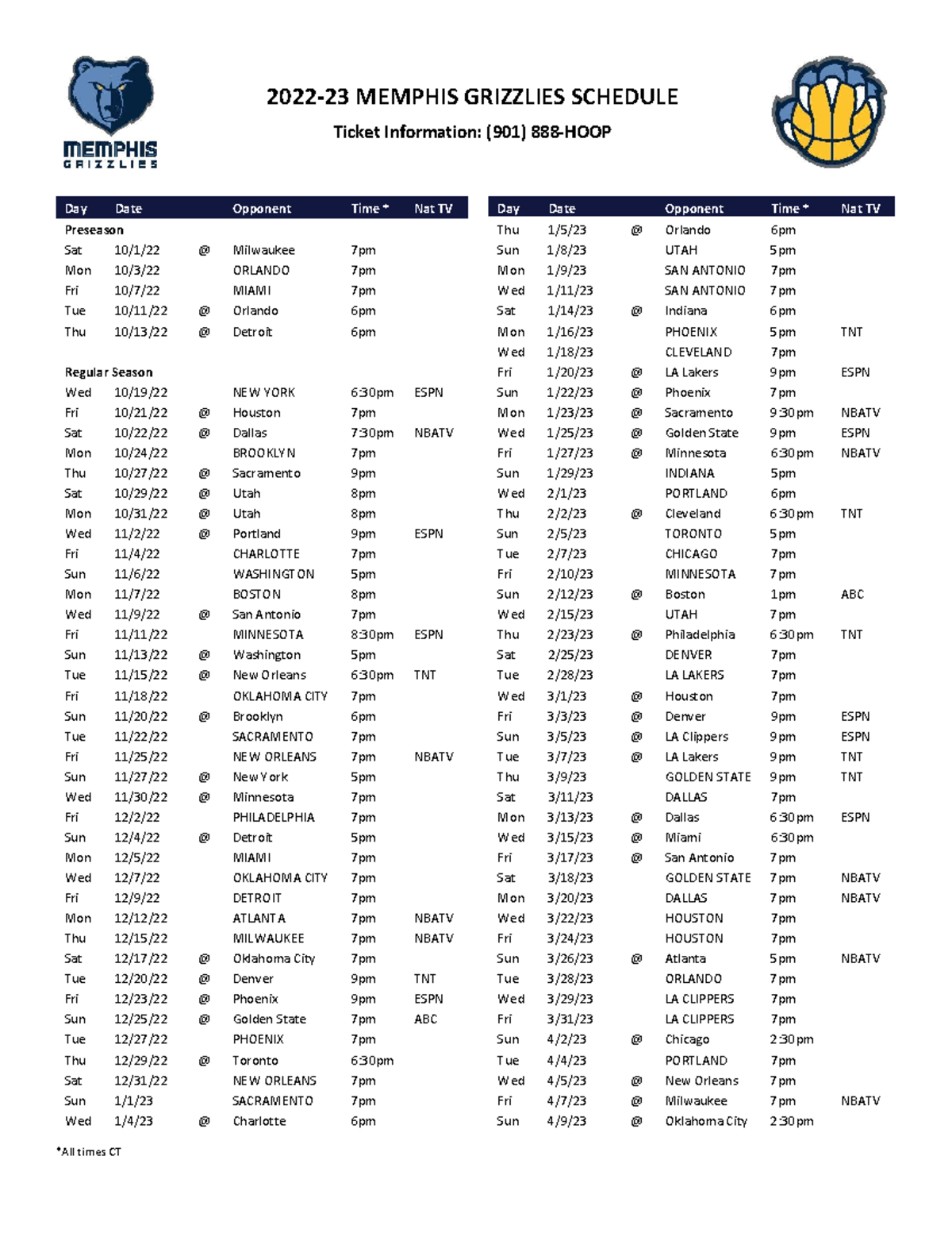 2022-23-memphis-grizzlies-schedule-2022-23-memphis-grizzlies-schedule
