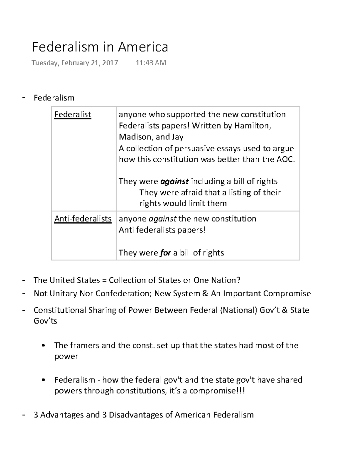 Essays About Health Thesis For Persuasive Essay also Essay For High School Application Federalism In America Paf Baruch College Studocu Essay Examples For High School Students