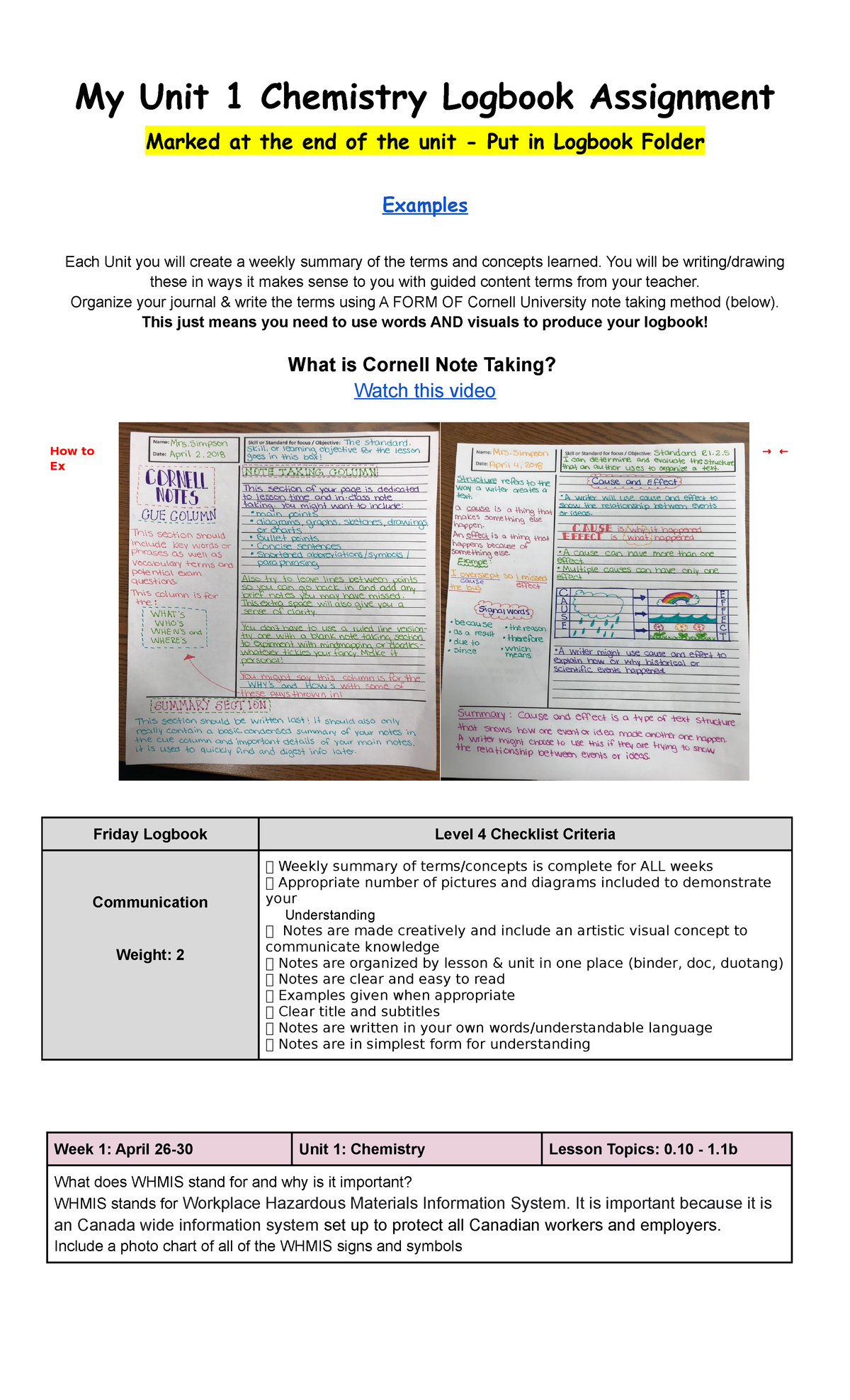 Copy of Logbook Assignment Studocu