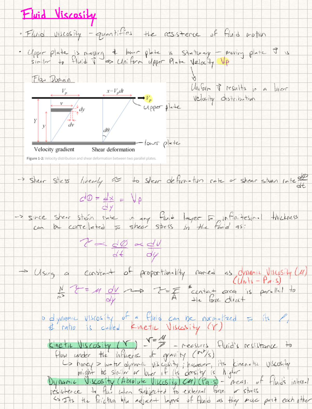 A2 Fluid Properties Fluid Viscosity Fluid viscosity quantifies the