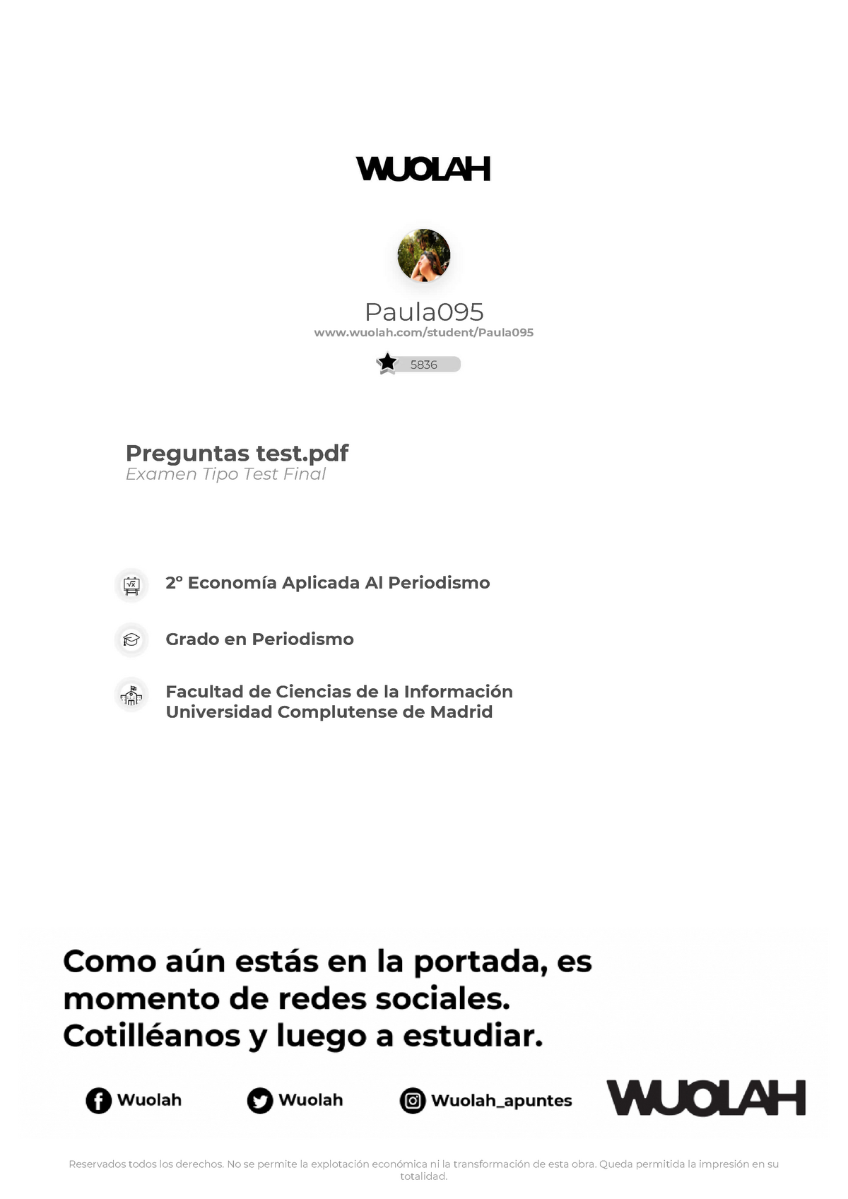 Test 1 2020 Preguntas Economia Paula095 5836 Preguntas Test Pdf Examen Tipo Test Final Aplicada Al Periodismo Grado En Periodismo Facultad De Ciencias De La Studocu