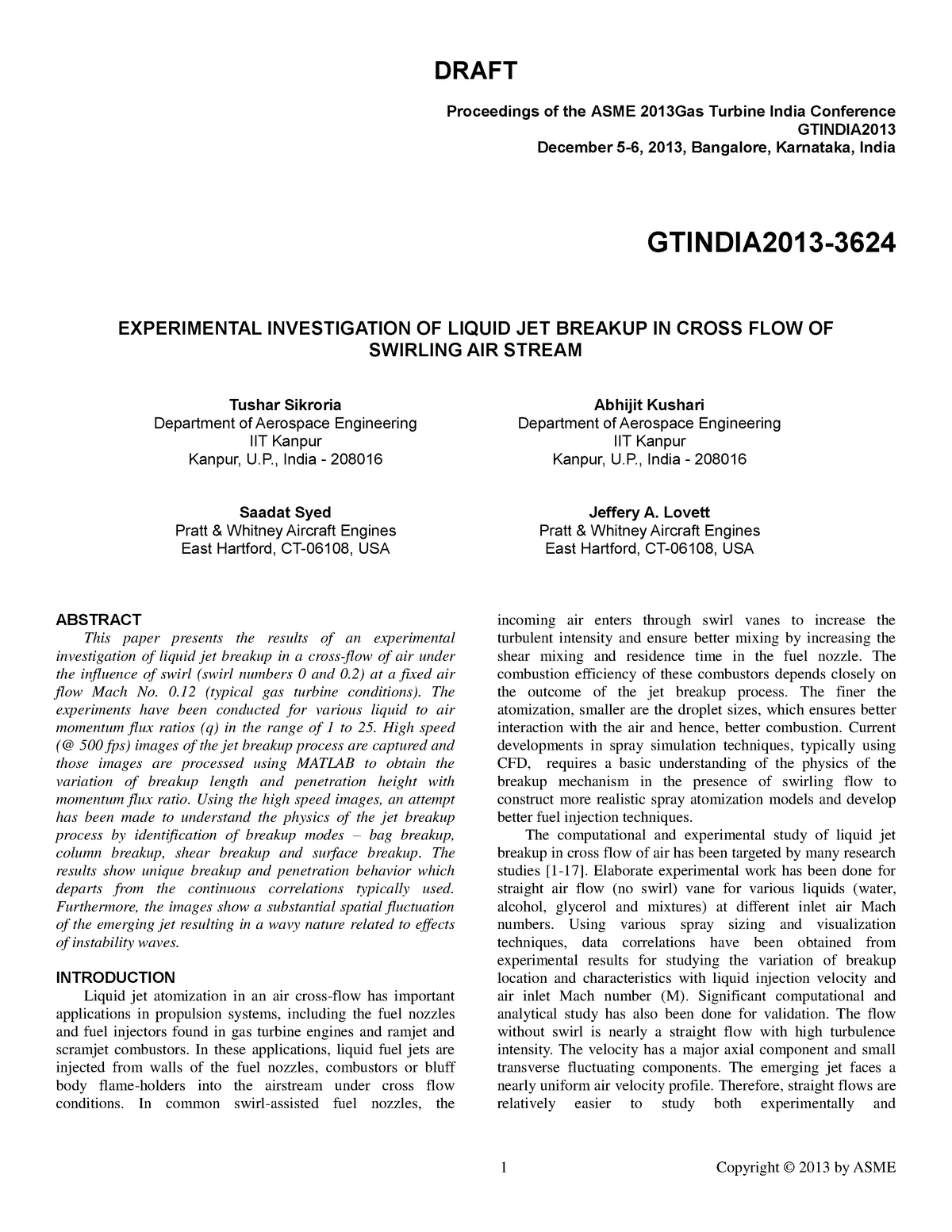 ASME GT Power dtgaetzgsvgsreg rg y5eysagy as DRAFT Proceedings of