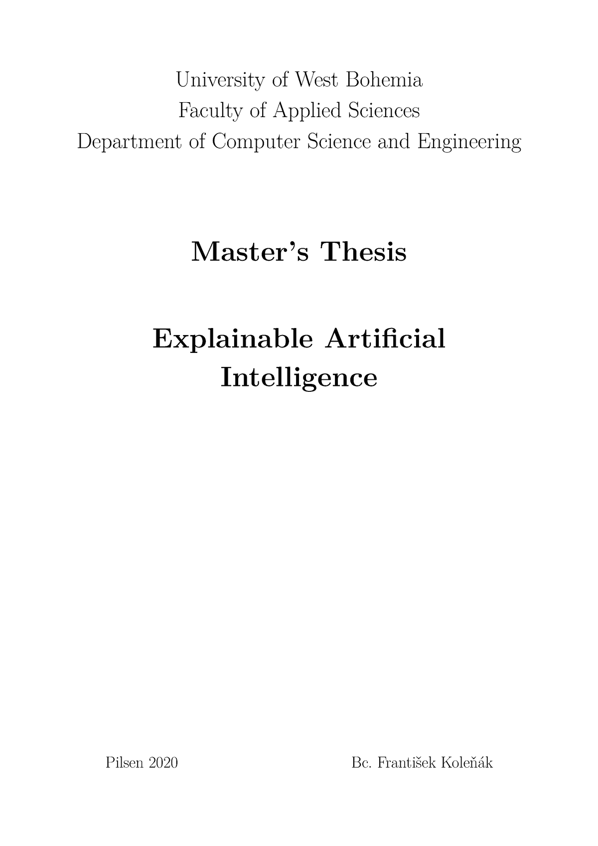 artificial intelligence thesis title