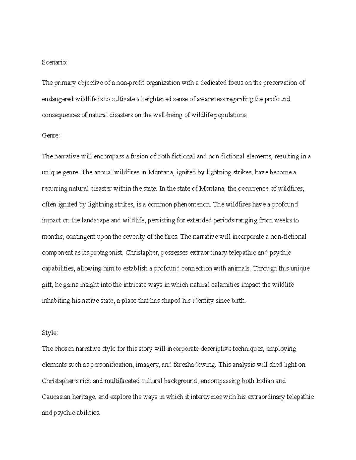 COM 326 - 5 - Course work - Scenario: The primary objective of a non ...