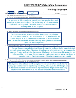 experiment 9 a volumetric analysis pre lab quizlet