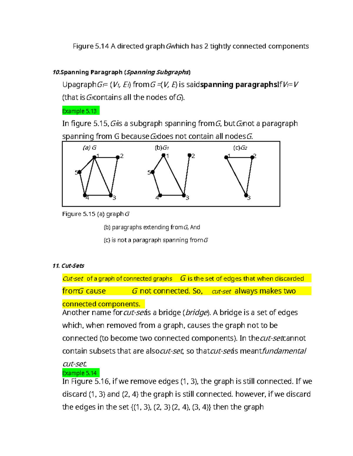 Discrete Mathematics-5 - Figure 5 A directed graph Gwhich has 2 tightly ...