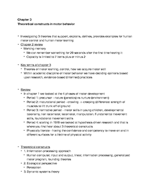 Chapter 1 Notes - Lecture - Chapter 1 Welcome To Sport And Exercise ...