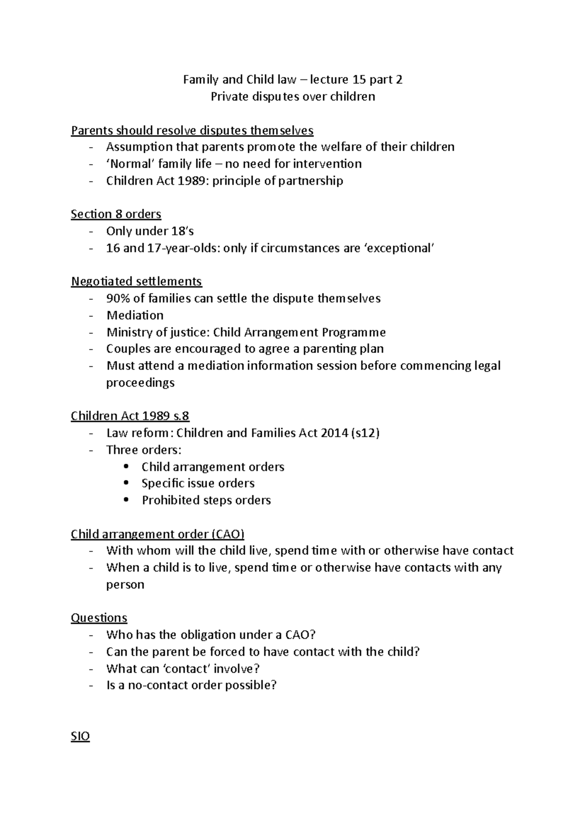 15(2)-Private disputes over children - Family and Child law – lecture ...