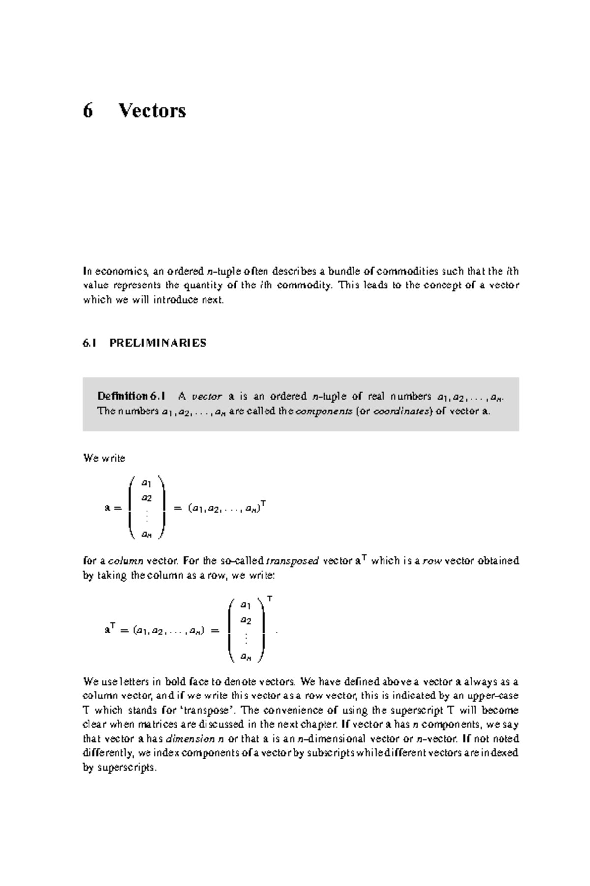 Mathematics of Economics and Business Part32 - In economics, an ordered ...