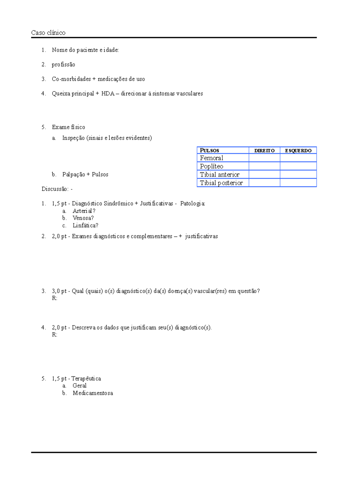  Anamnese e Exame Físico: Avaliação Diagnóstica de