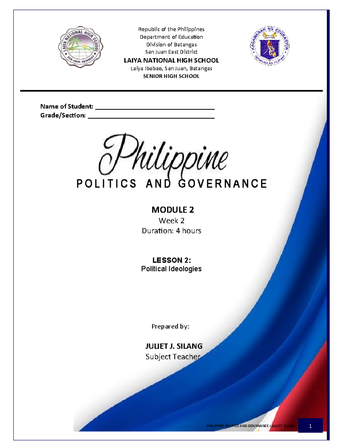 Pdfcoffee - Republic of the Philippines Department of Education ...