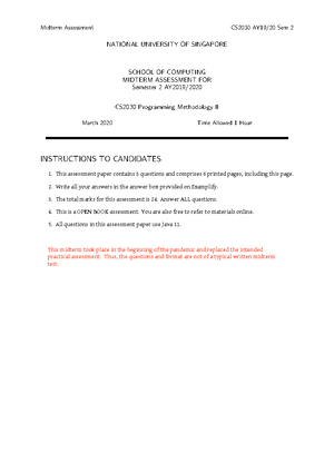 CS2040S Recitation 1 - CS2040S: Data Structures and Algorithms ...