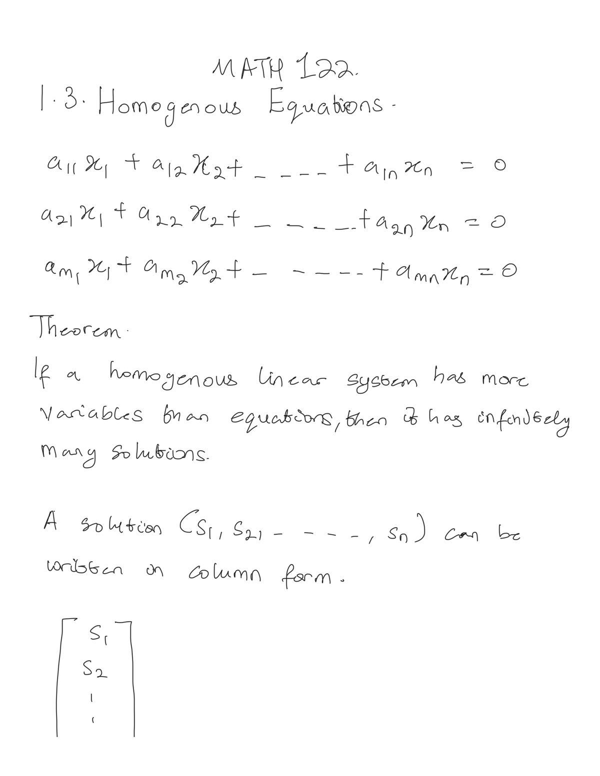 MATH 122 Notes… - MATH 122 - Studocu