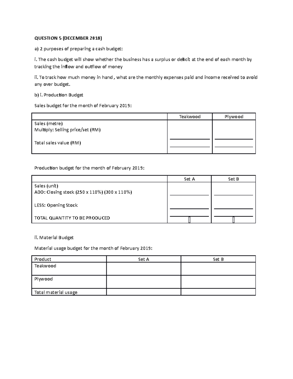 MAF201 Guide solution - Cost and management accounting 1 - UiTM - Studocu