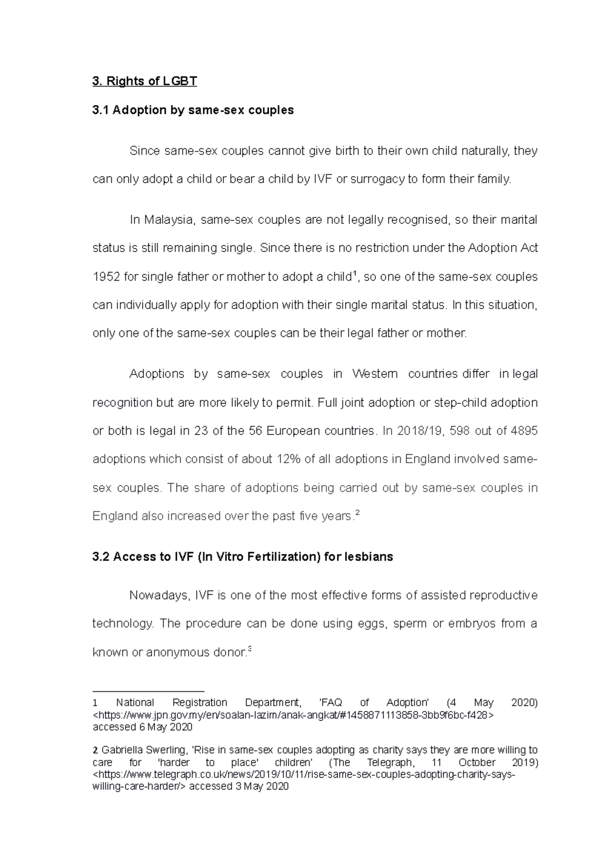 Rights of LGBT - Adoption by same sex couple, etc. - Rights of LGBT 3 ...