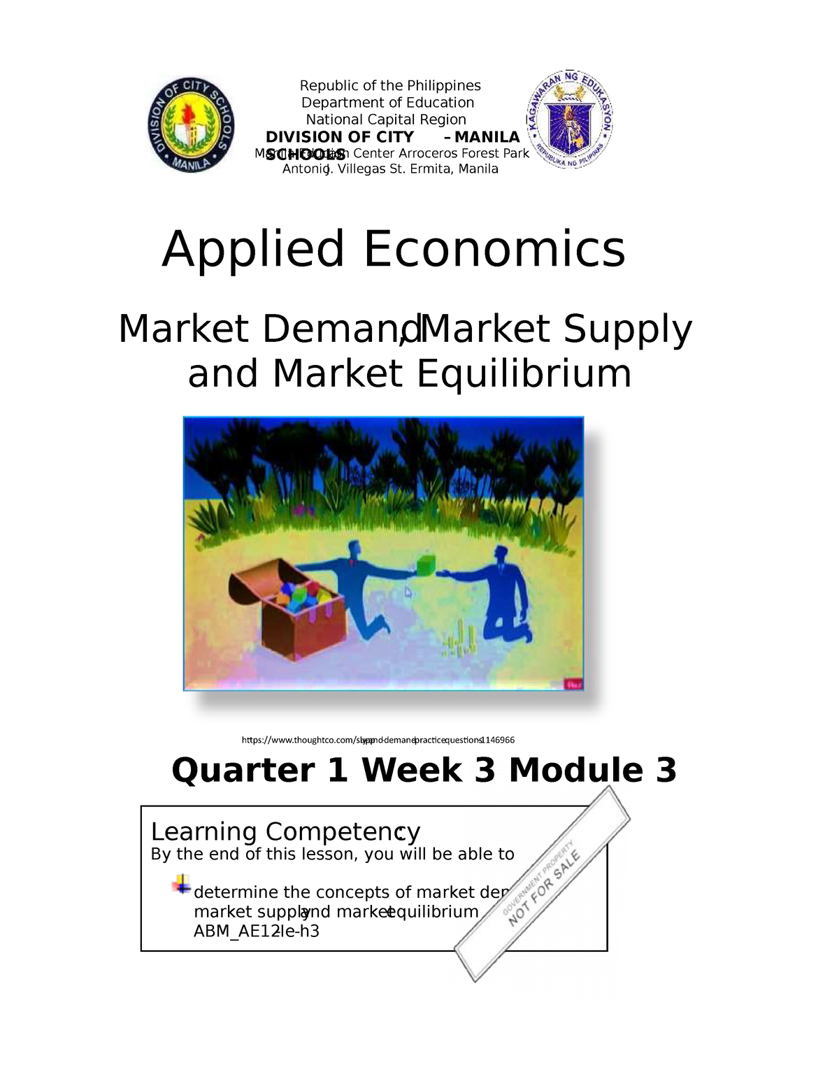 ABM- Applied- Economics-12 Q1 W3 Mod3 Applied Economics Week 3 Module 3 ...