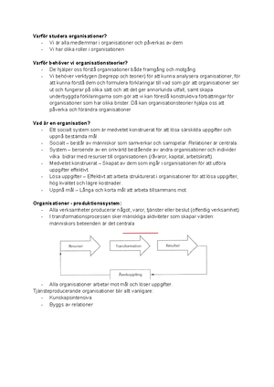 Organisering Och Ledning - Vi Har Olika Roller I Organisationen. Varför ...