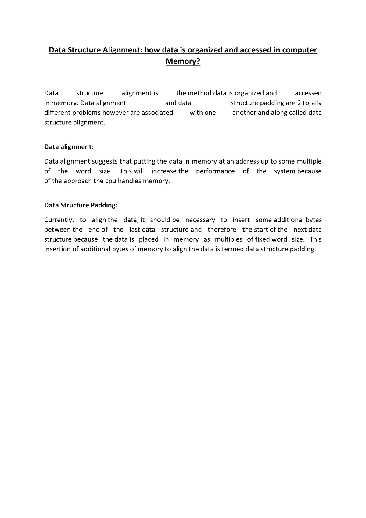 Data Structure Alignment - Data Structure Alignment: How Data Is ...