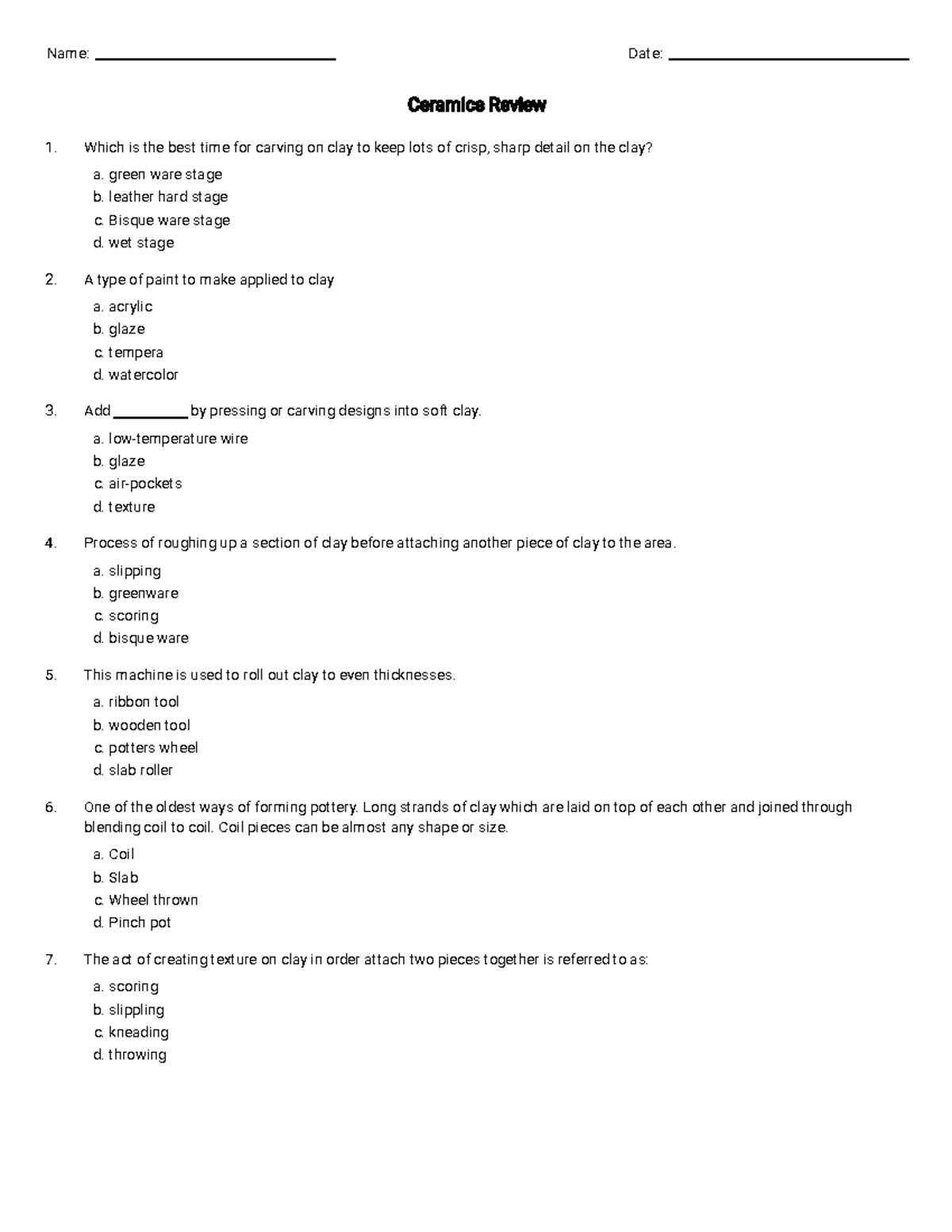 ceramics-review-grade-10-free-printable-tests-and-worksheets-help