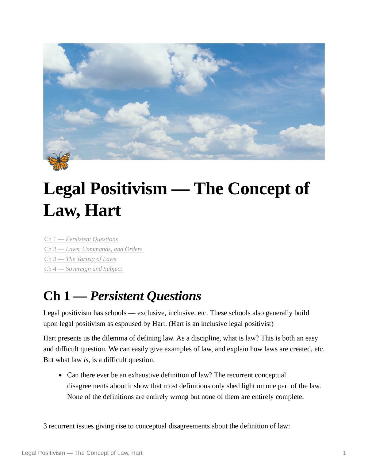 legal positivism thesis