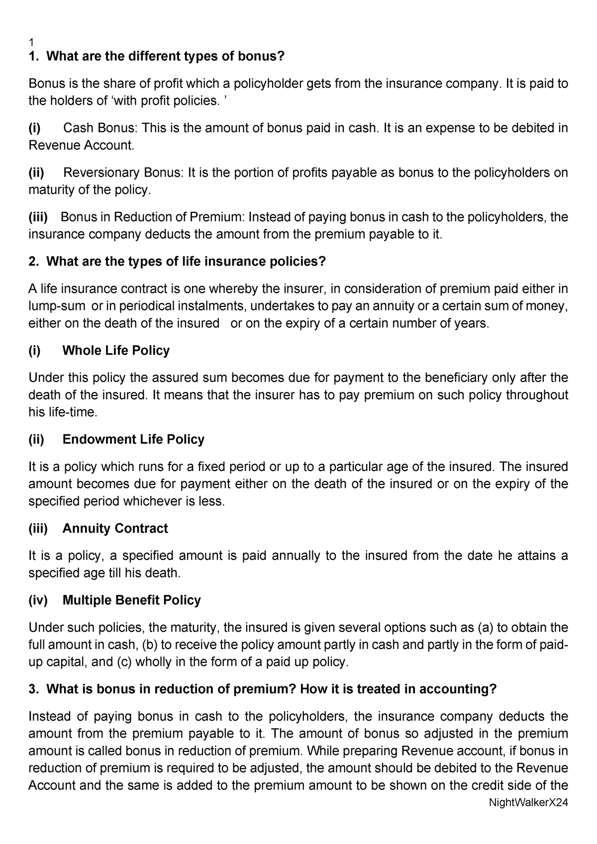 Corporate Accounting II 4TH SEM B-PART - 1. What Are The Different ...