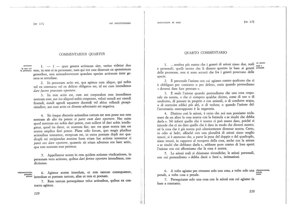 Gaio Istituzioni Processo legis actiones Istituzioni di diritto