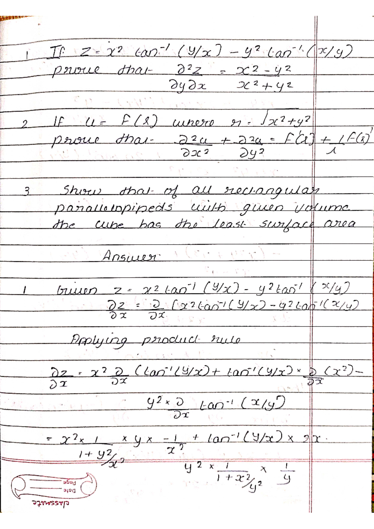 Maths assignment lecture linear algebra and calculus studocu