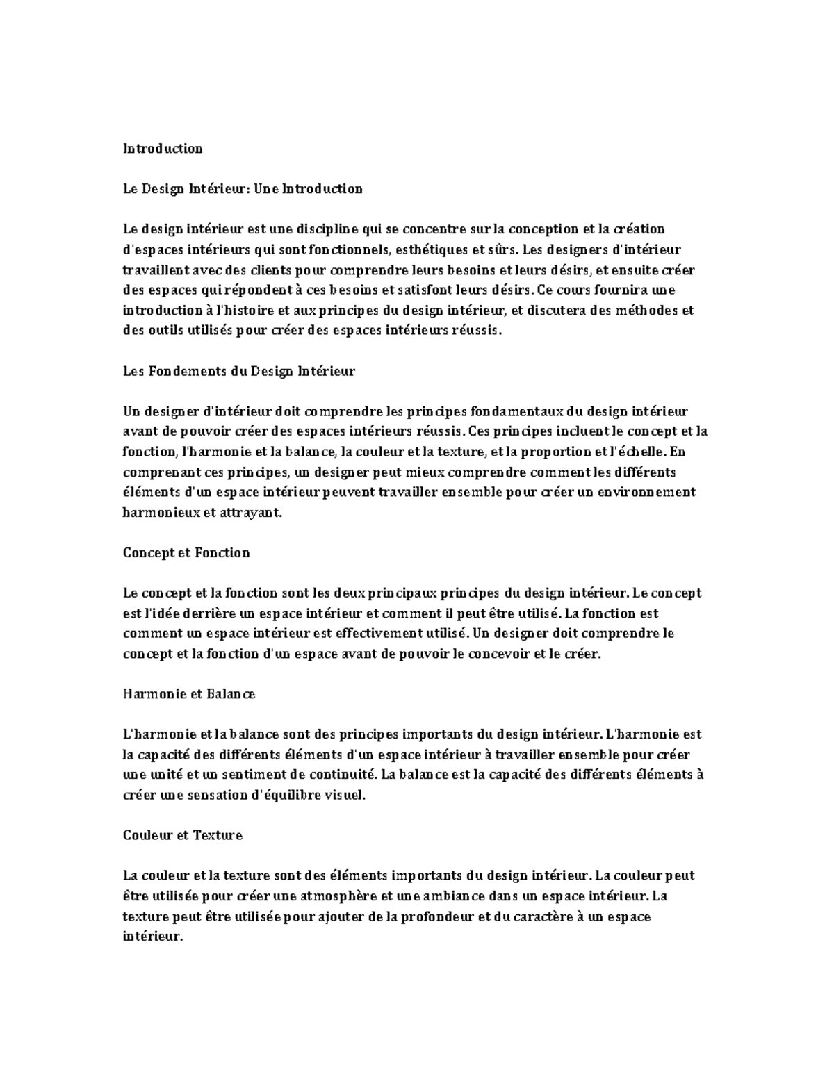 Interior Design - Introduction Le Design Intérieur: Une Introduction Le ...