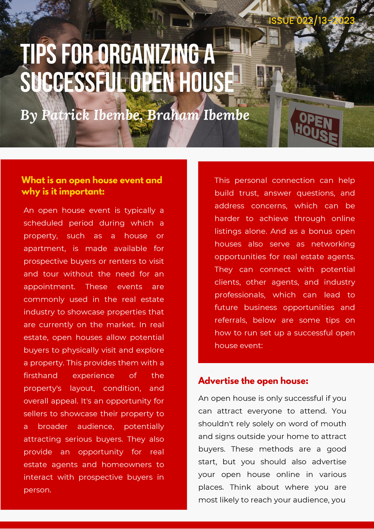 tips-for-organizing-a-successful-open-house-an-open-house-event-is