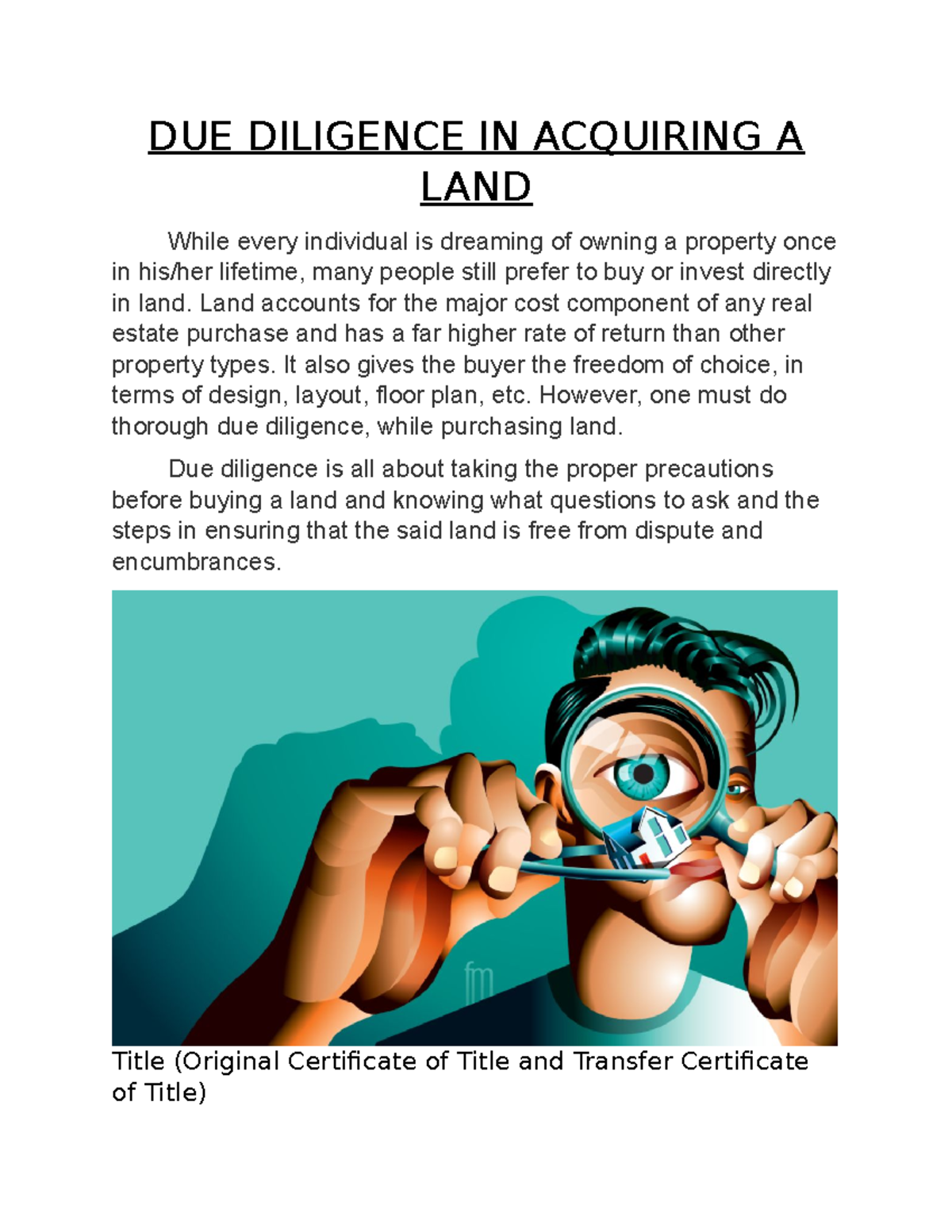 due-diligence-in-acquiring-a-land-due-diligence-in-acquiring-a-land