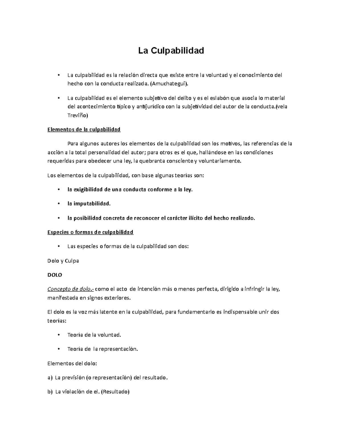 La Culpabilidad - La Culpabilidad La Culpabilidad Es La Relación ...