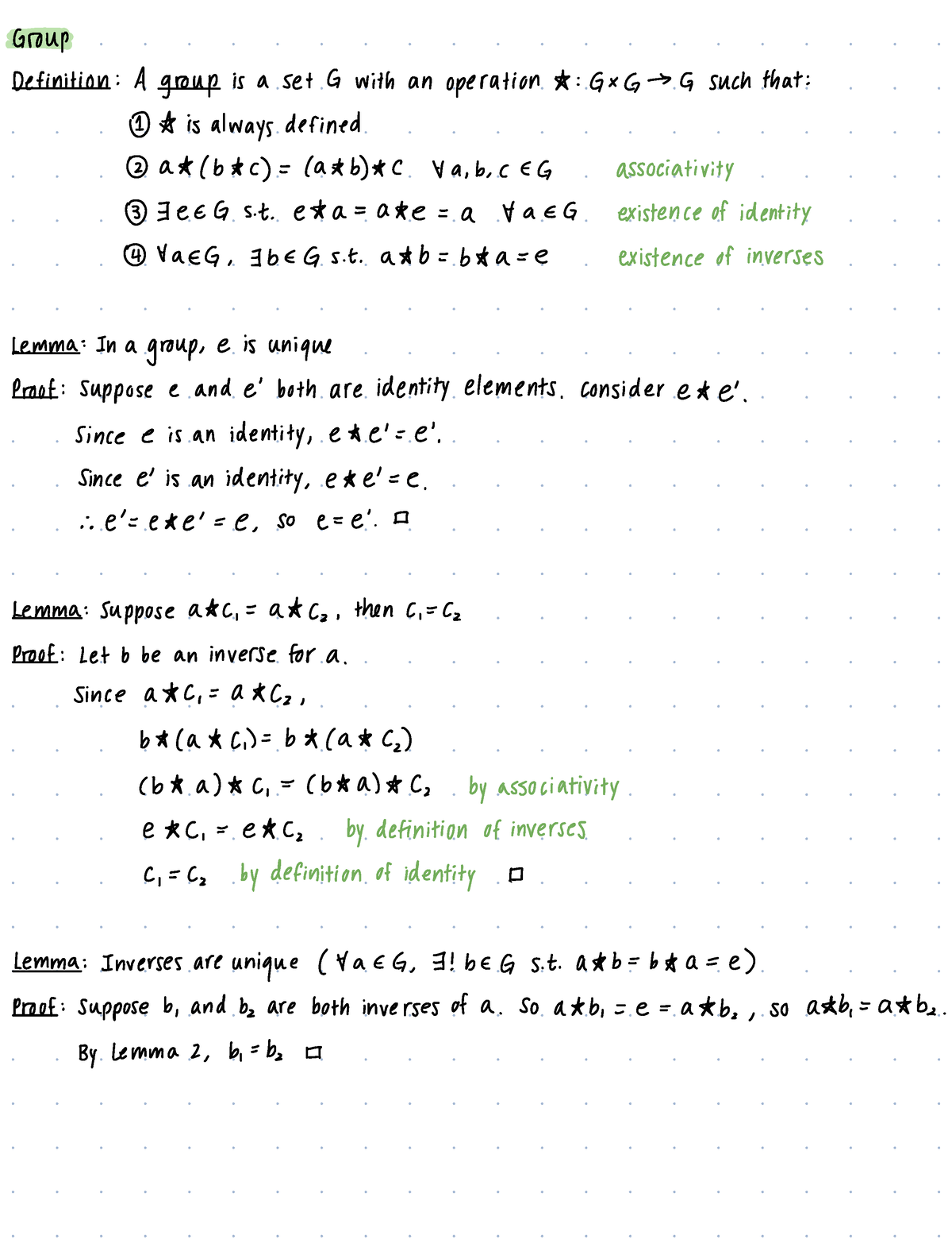 1 Groups And Homomorphisms - Troup Efinition A Group Is A Set G With An ...