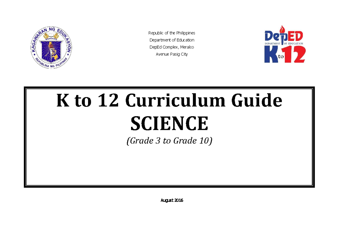 Science-CG with-tagged-sci-equipment revised - K to 12 Curriculum Guide ...