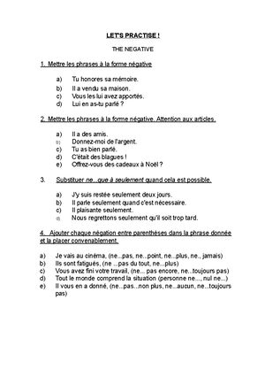 Exos Temps - Practice Exercises To Develop Understanding/ Fluency ...