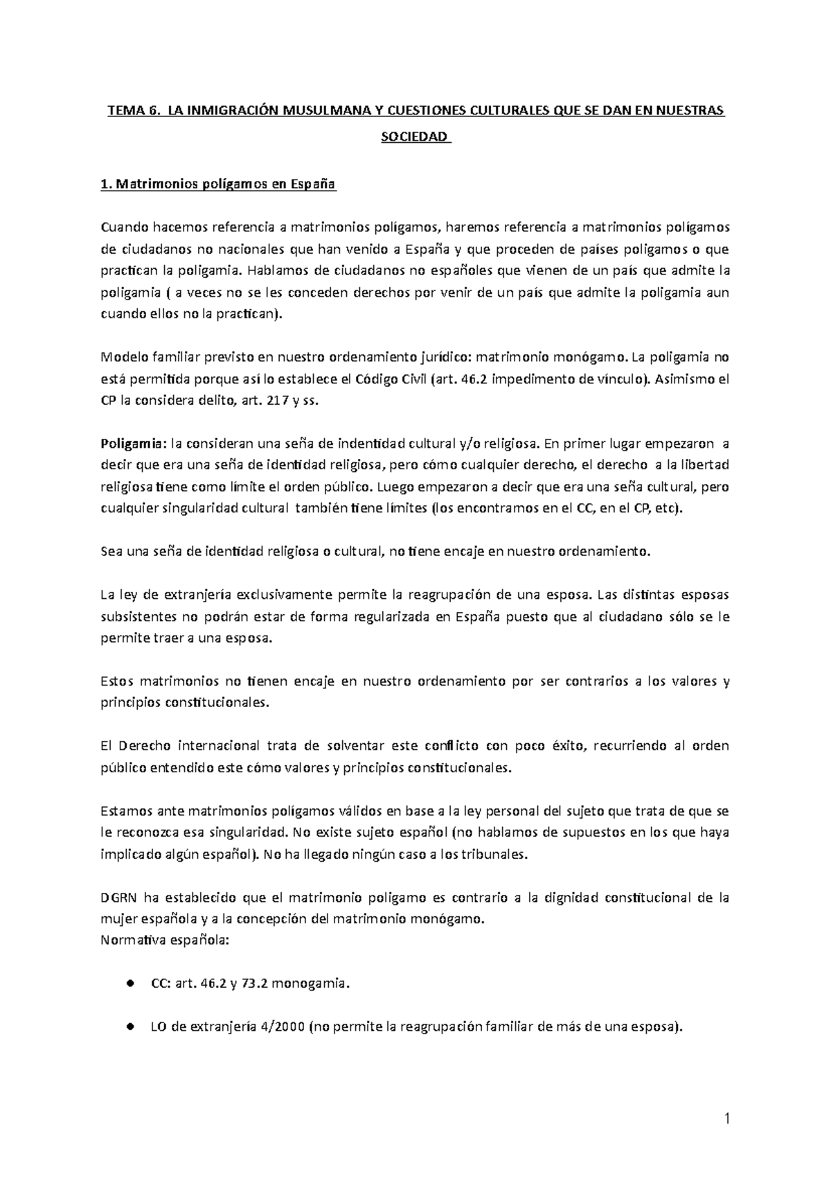 Tema 6 Fundamentos Apuntes 6 TEMA 6. LA INMIGRACIÓN MUSULMANA Y Tema 6 Fundamentos Apuntes 6 TEMA 6. LA INMIGRACIÓN MUSULMANA Y