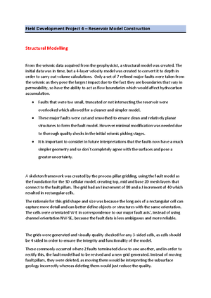 Field Development Project 12 – Flow assurance - Field Development ...