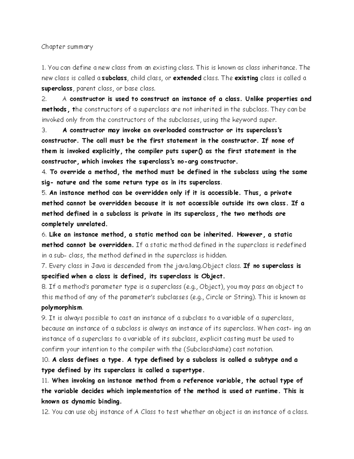 Ch11 summary - COMP 110 (Orientation to Computer Science) – FALL 2017 ...