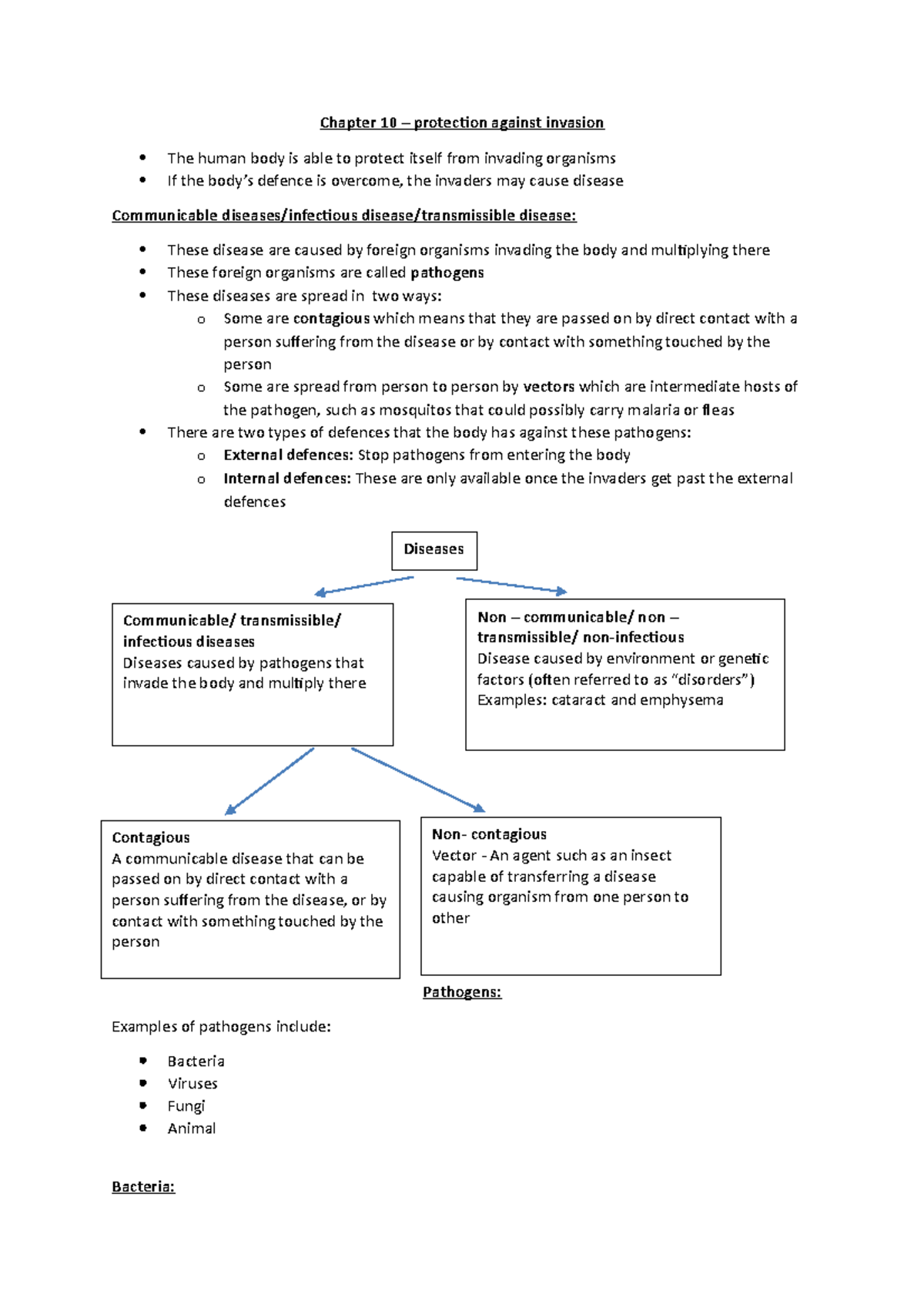 Chapter 10 - protection against invasions - Chapter 10 – protection ...