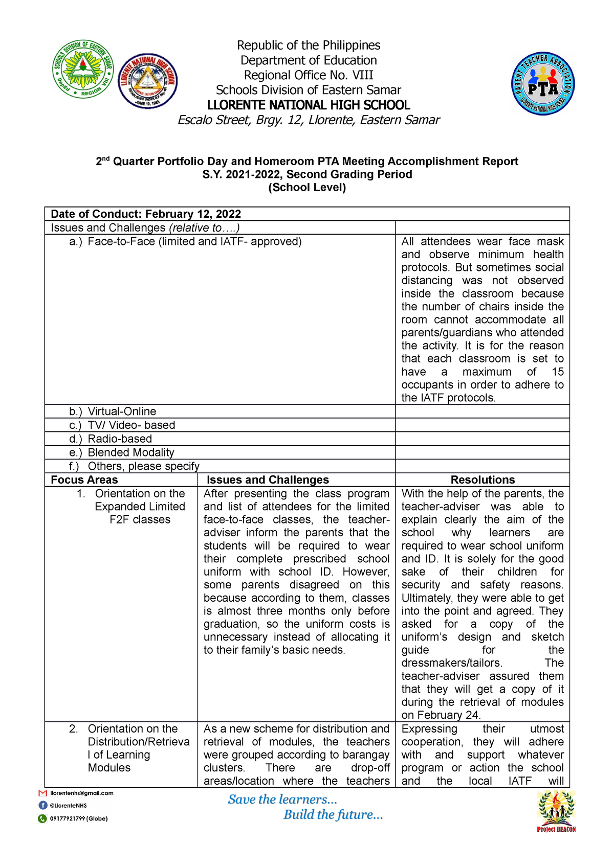 Deped Memo On Portfolio Day 2024 Dulsea Barbabra