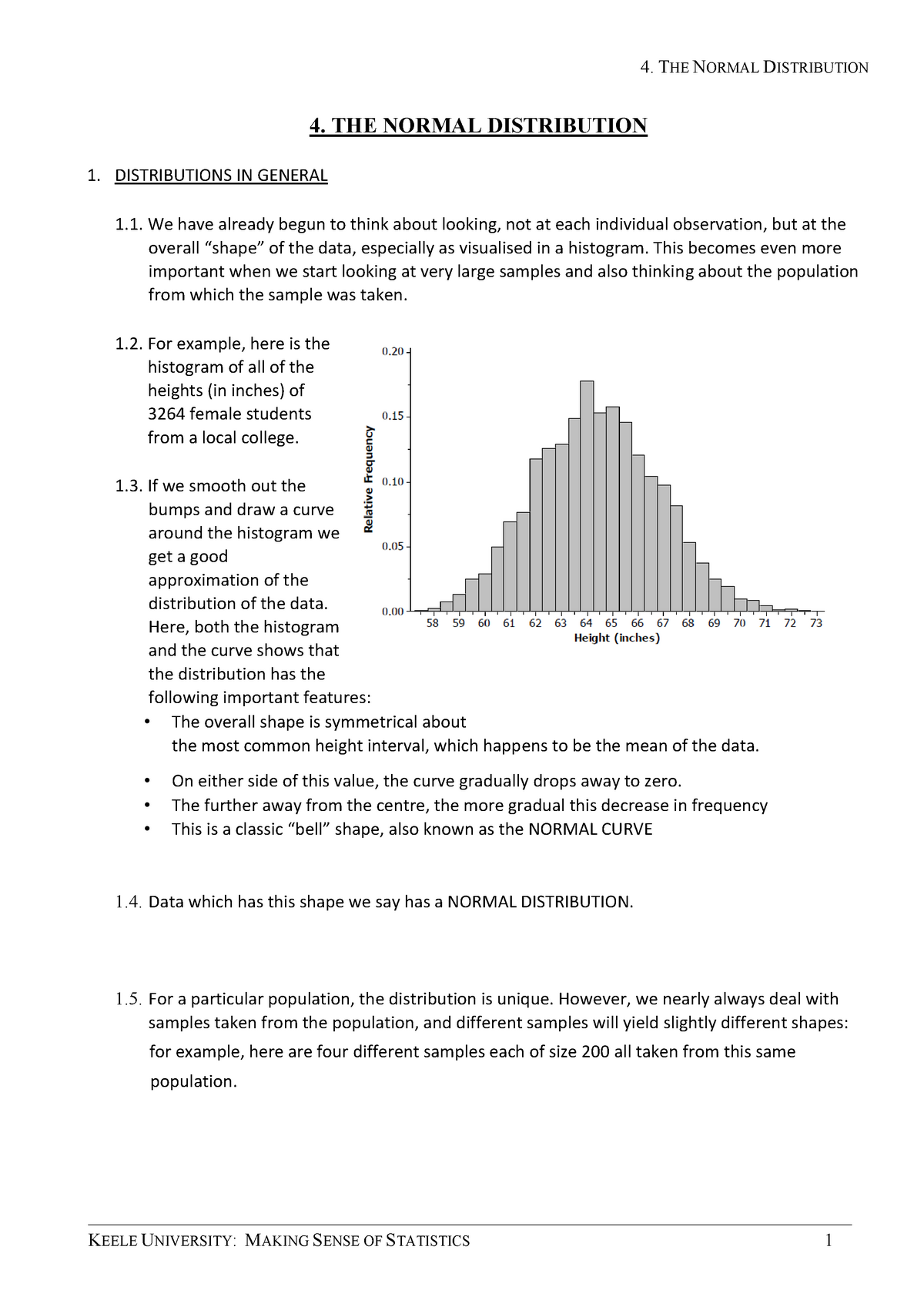 4 Normal Distribution Ln Studocu