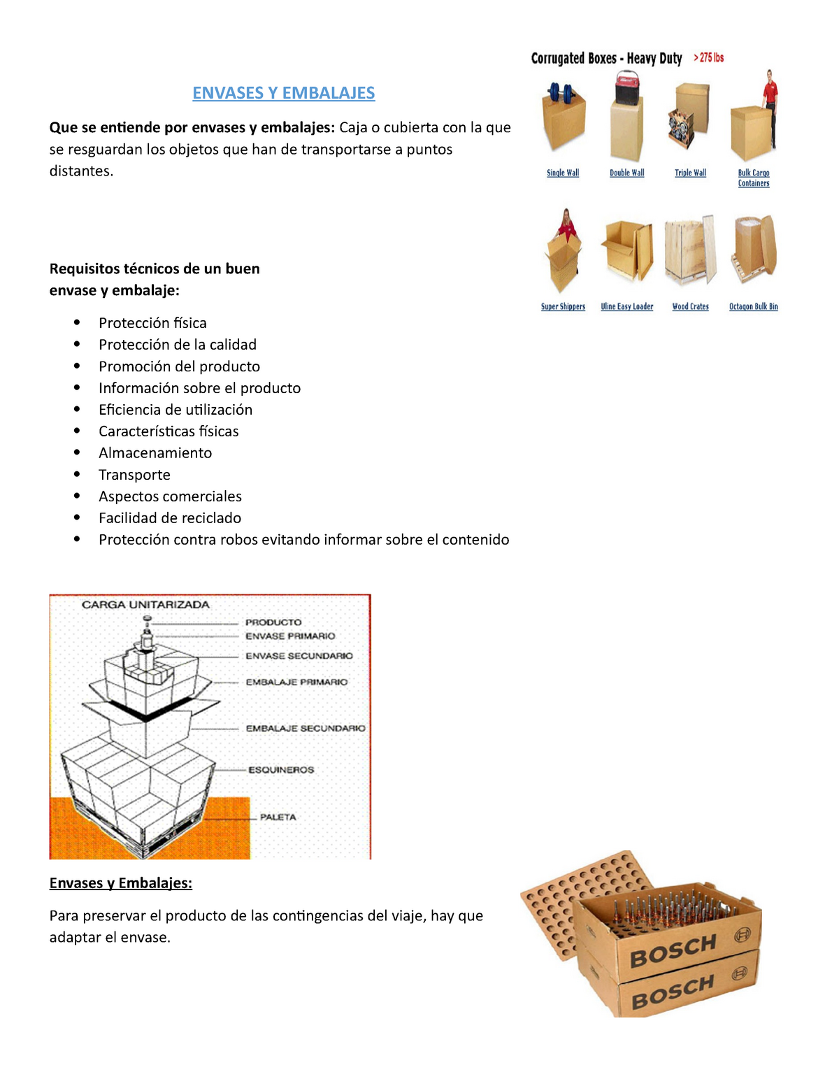 Envases Y Embalajes - ENVASES Y EMBALAJES Que Se Entiende Por Envases Y ...