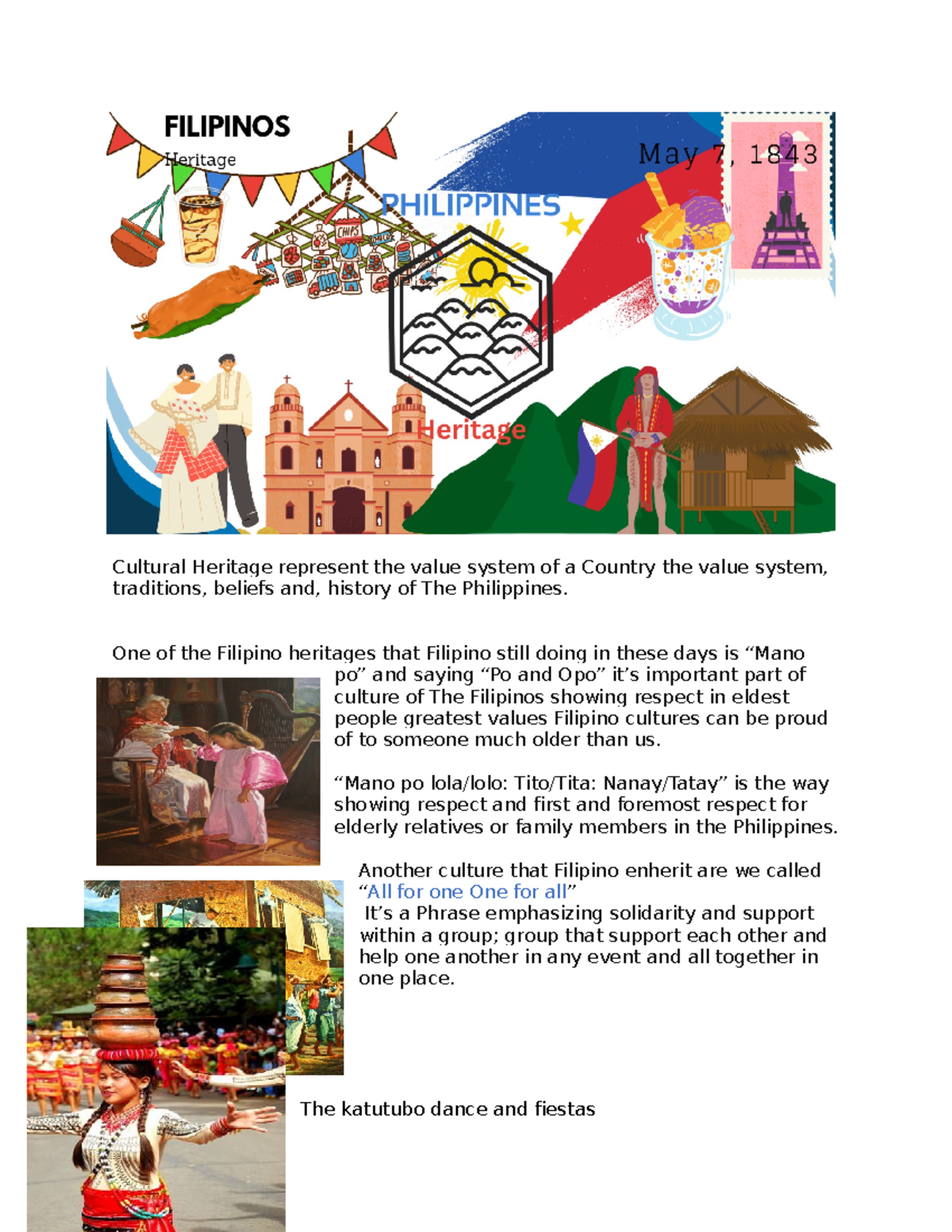 Sts Philippines Heritage - Cultural Heritage represent the value system ...