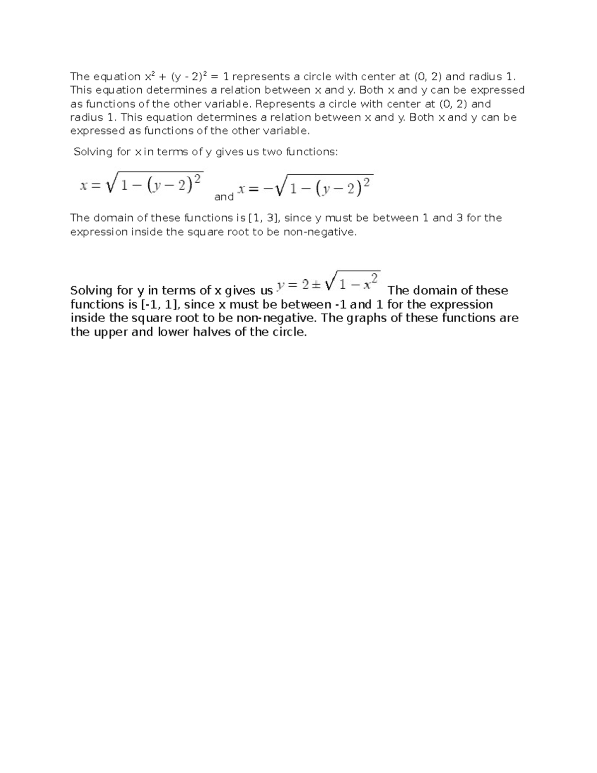 discussion-assignment-unit-1-the-equation-x-2-y-2-2-1