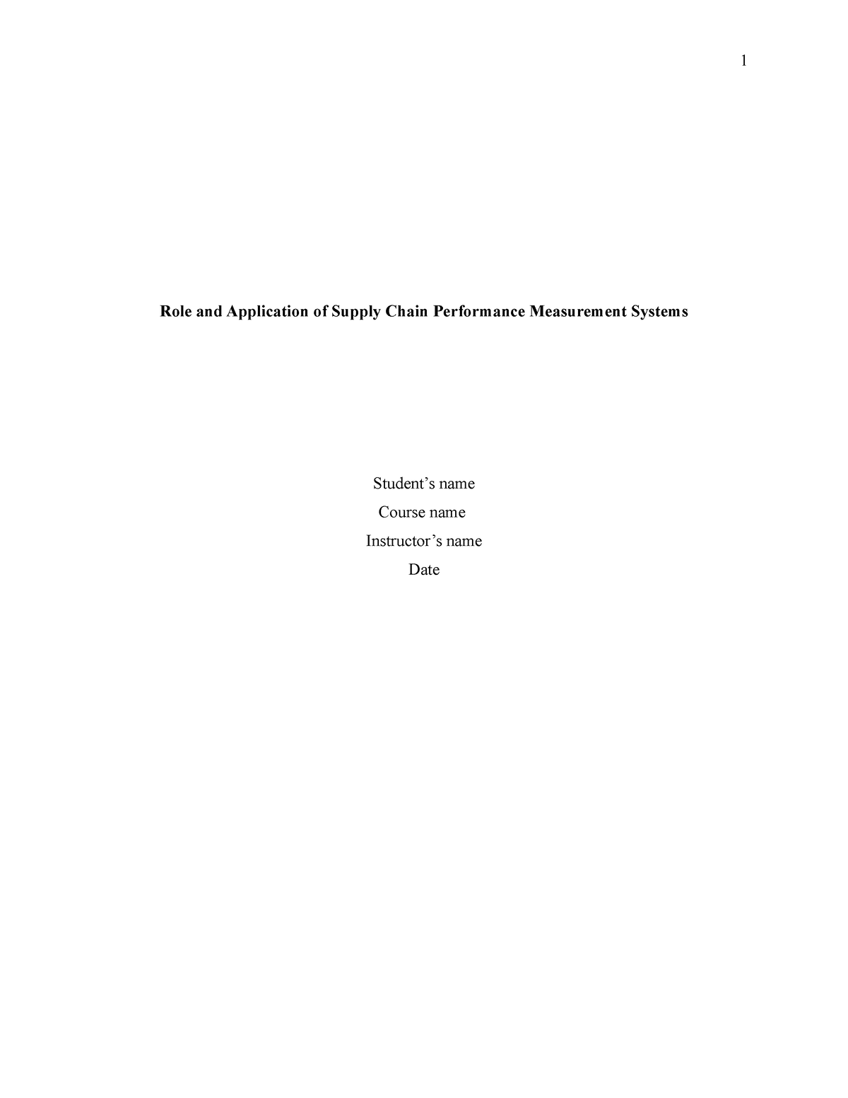 role-and-application-of-supply-chain-performance-measurement-systems